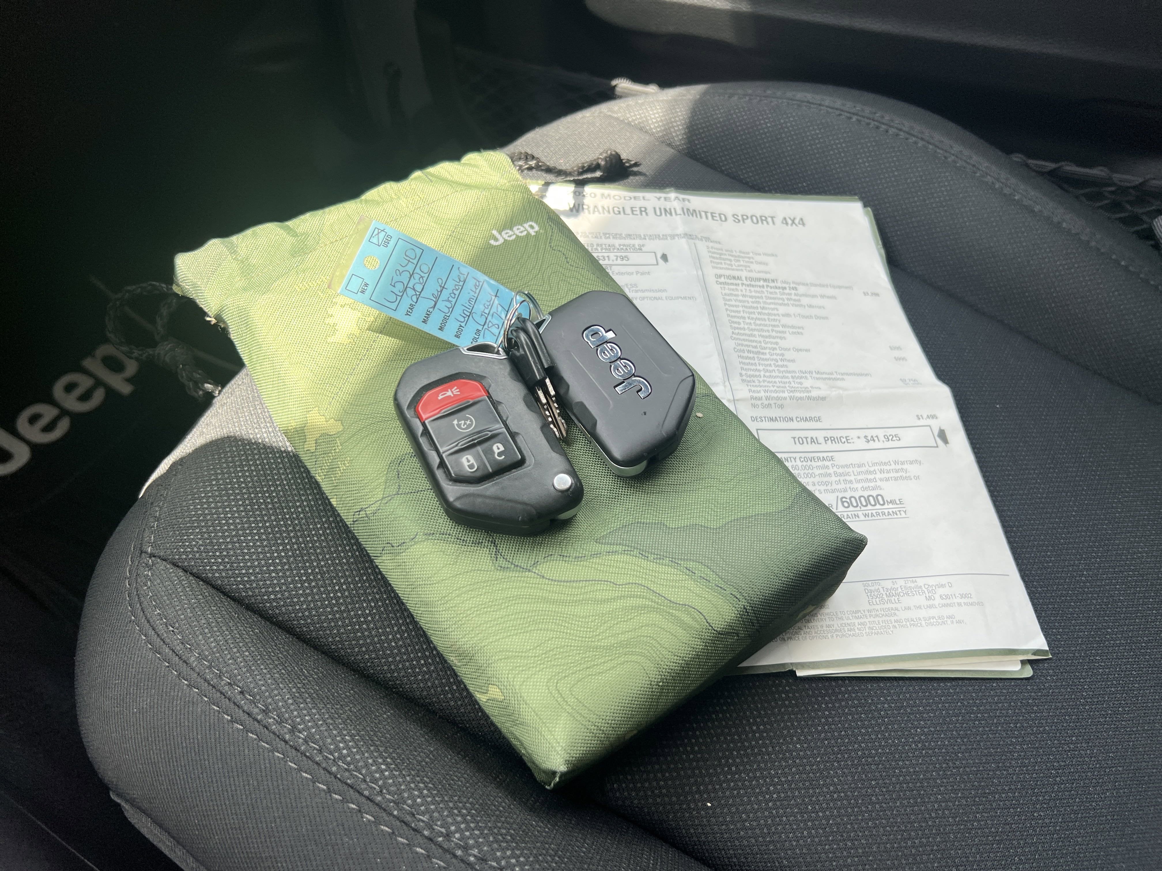 2020 Jeep Wrangler Unlimited Sport S