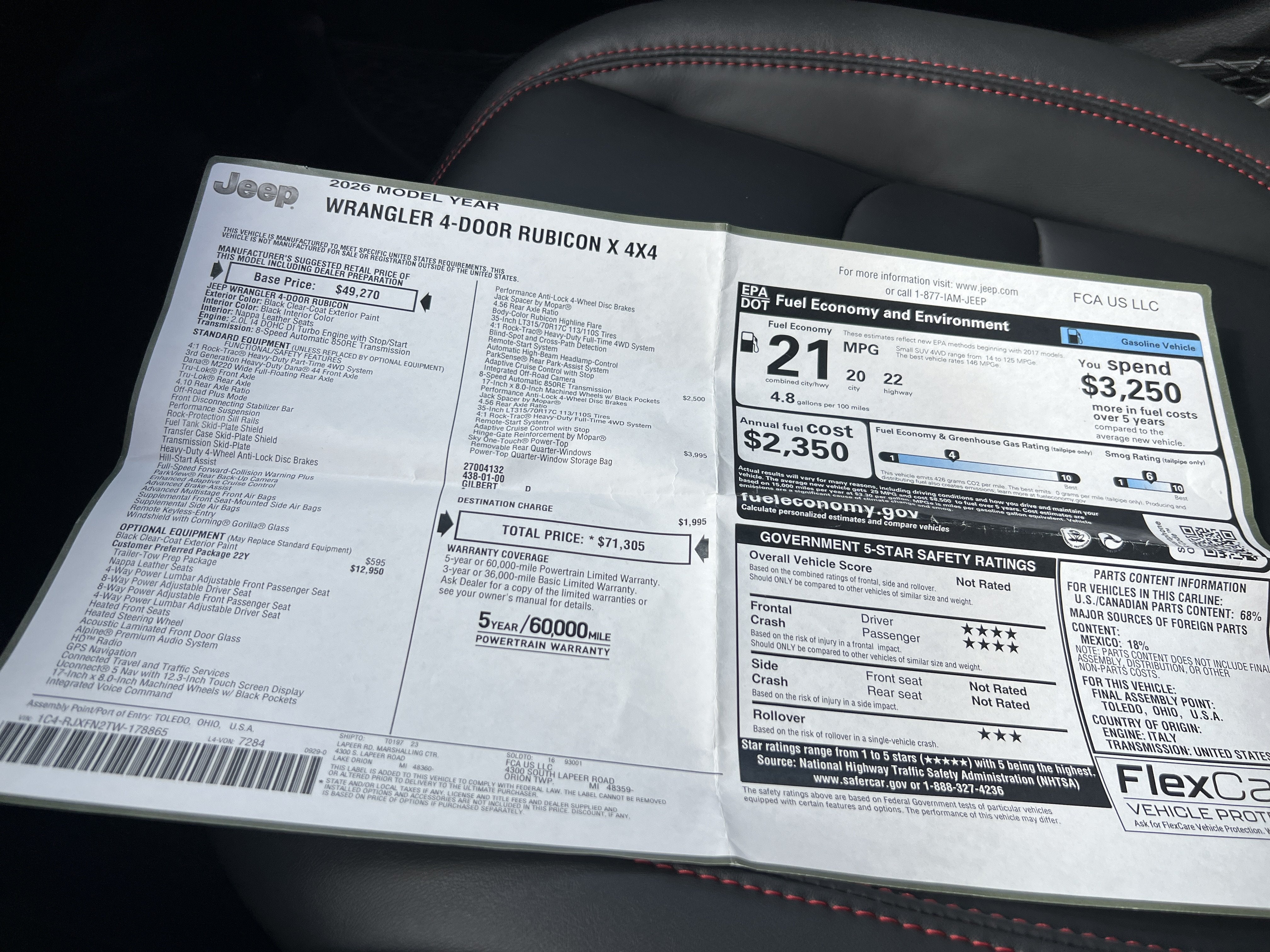 2026 Jeep Wrangler Rubicon X
