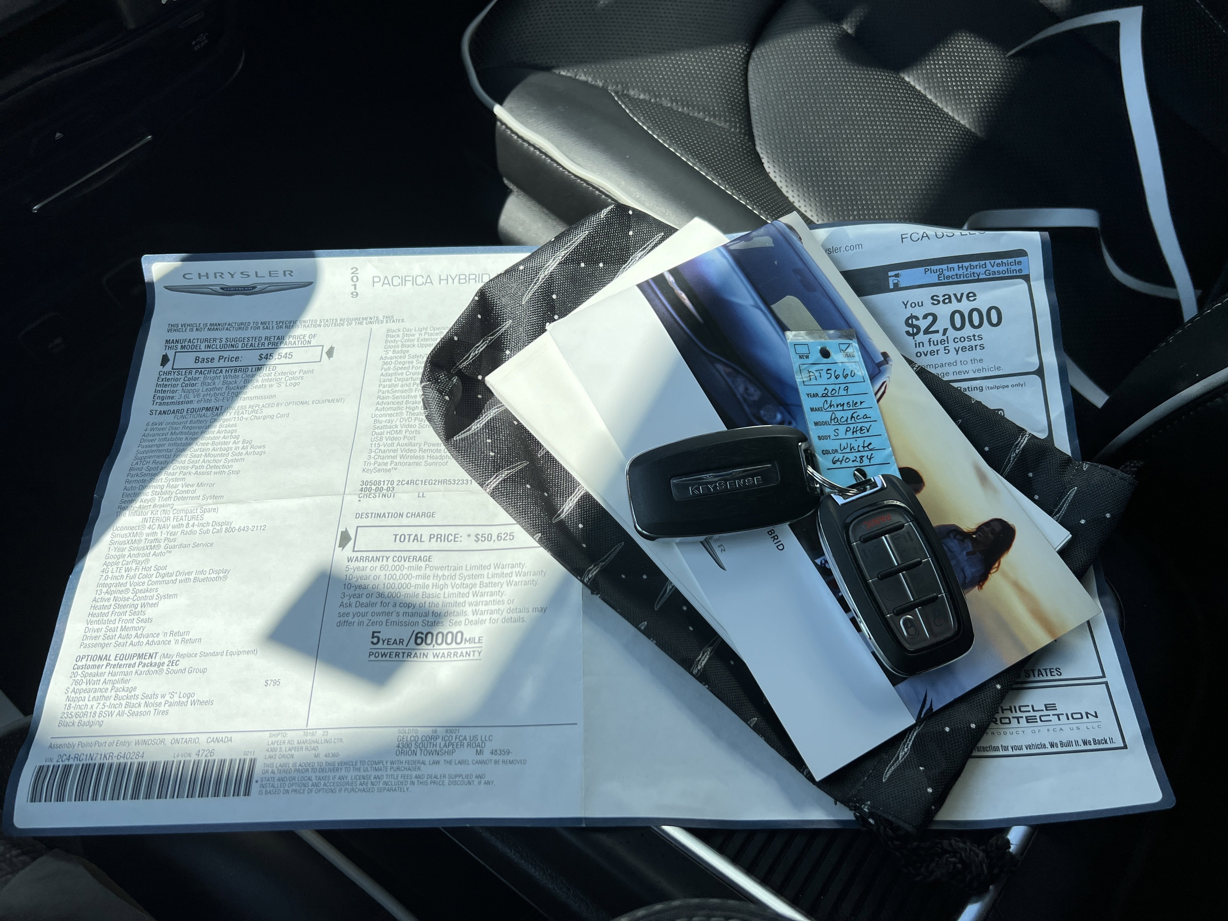 2019 Chrysler Pacifica Hybrid Limited