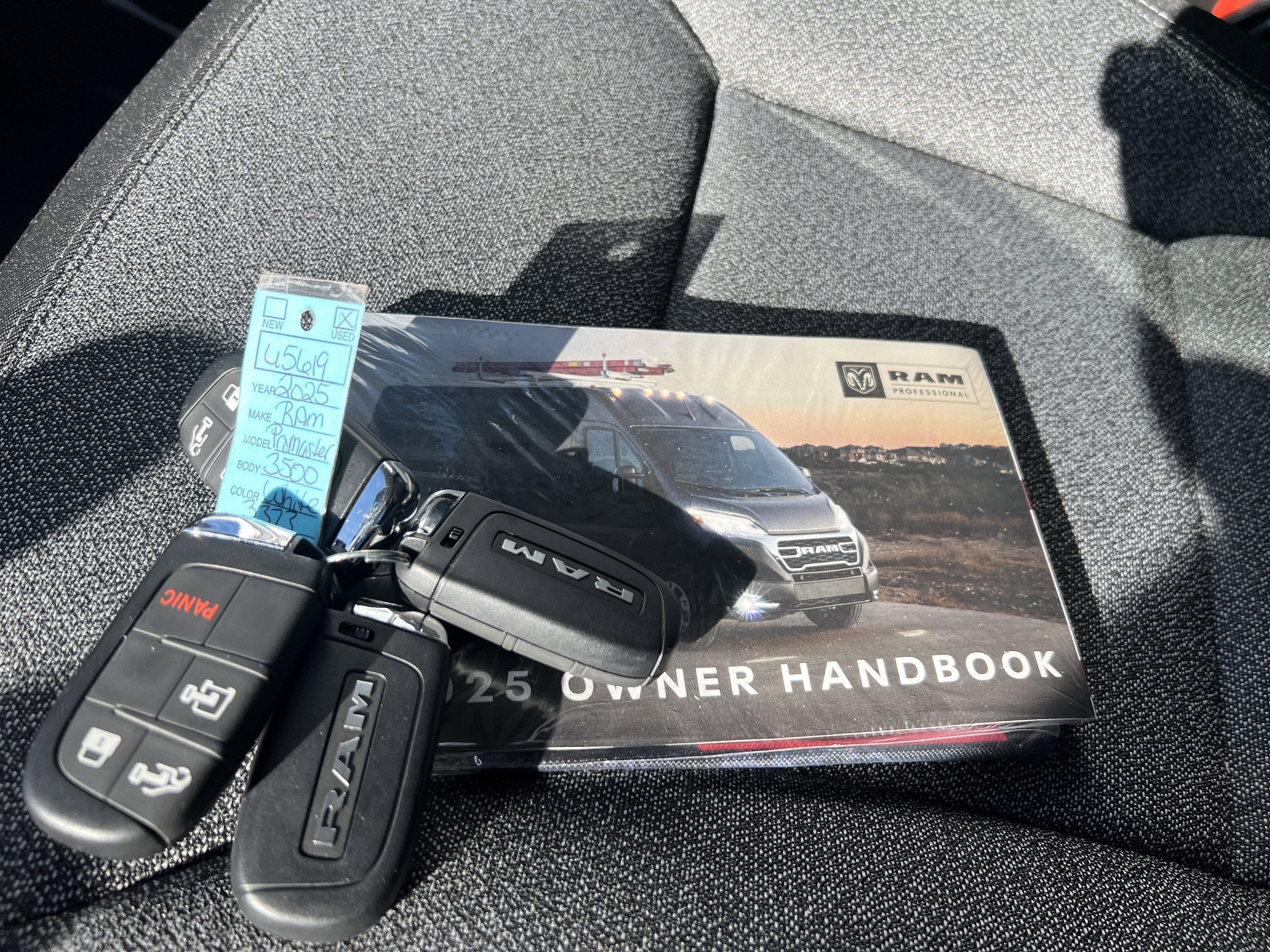 2025 RAM ProMaster Cargo Van Tradesman