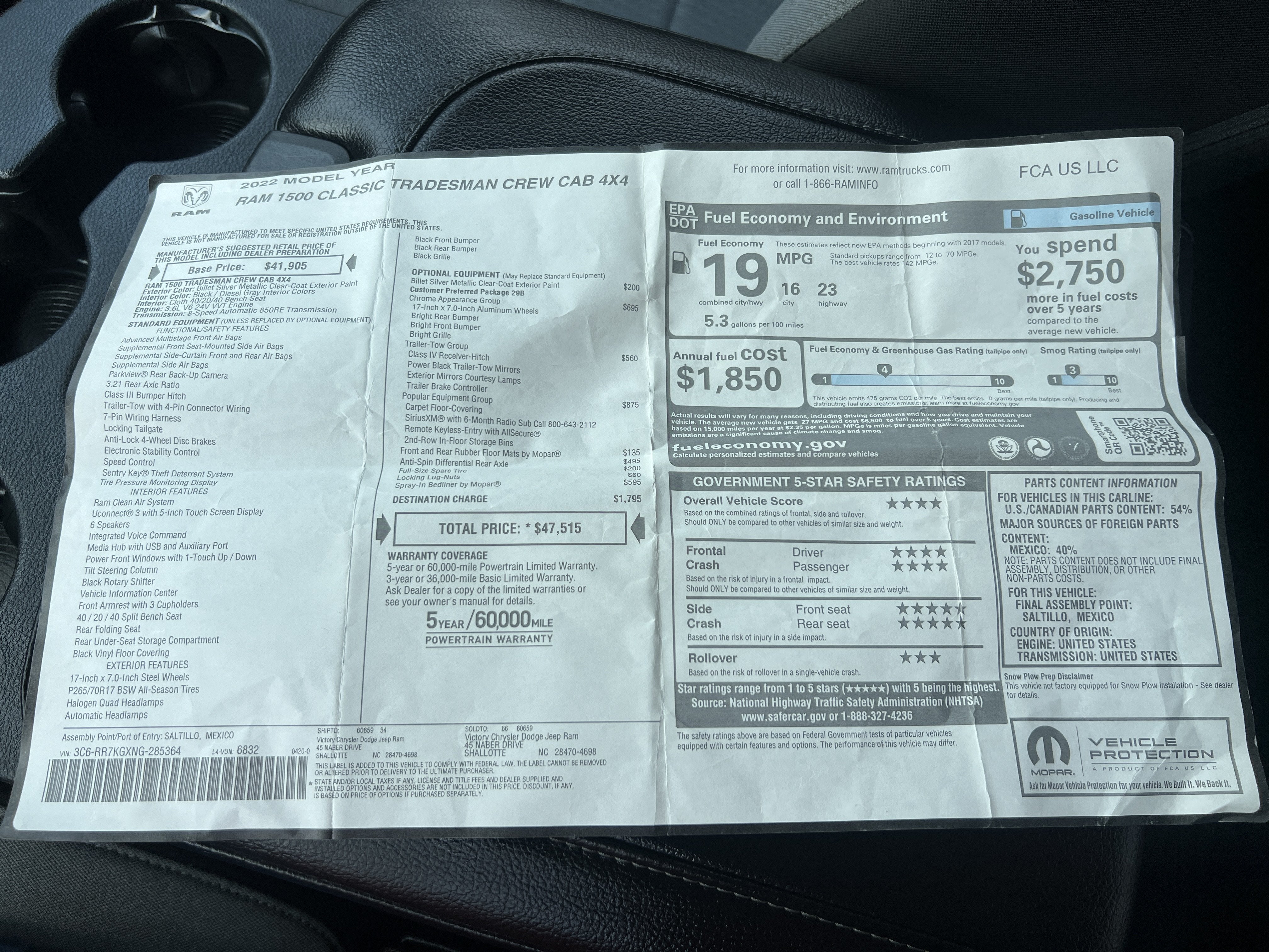 2022 RAM 1500 Classic Tradesman