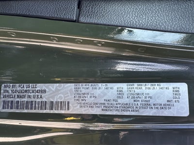 2020 Jeep Wrangler Unlimited Willys