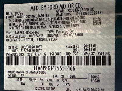 2026 Ford Mustang Dark Horse SC