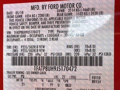 2018 Ford Mustang EcoBoost