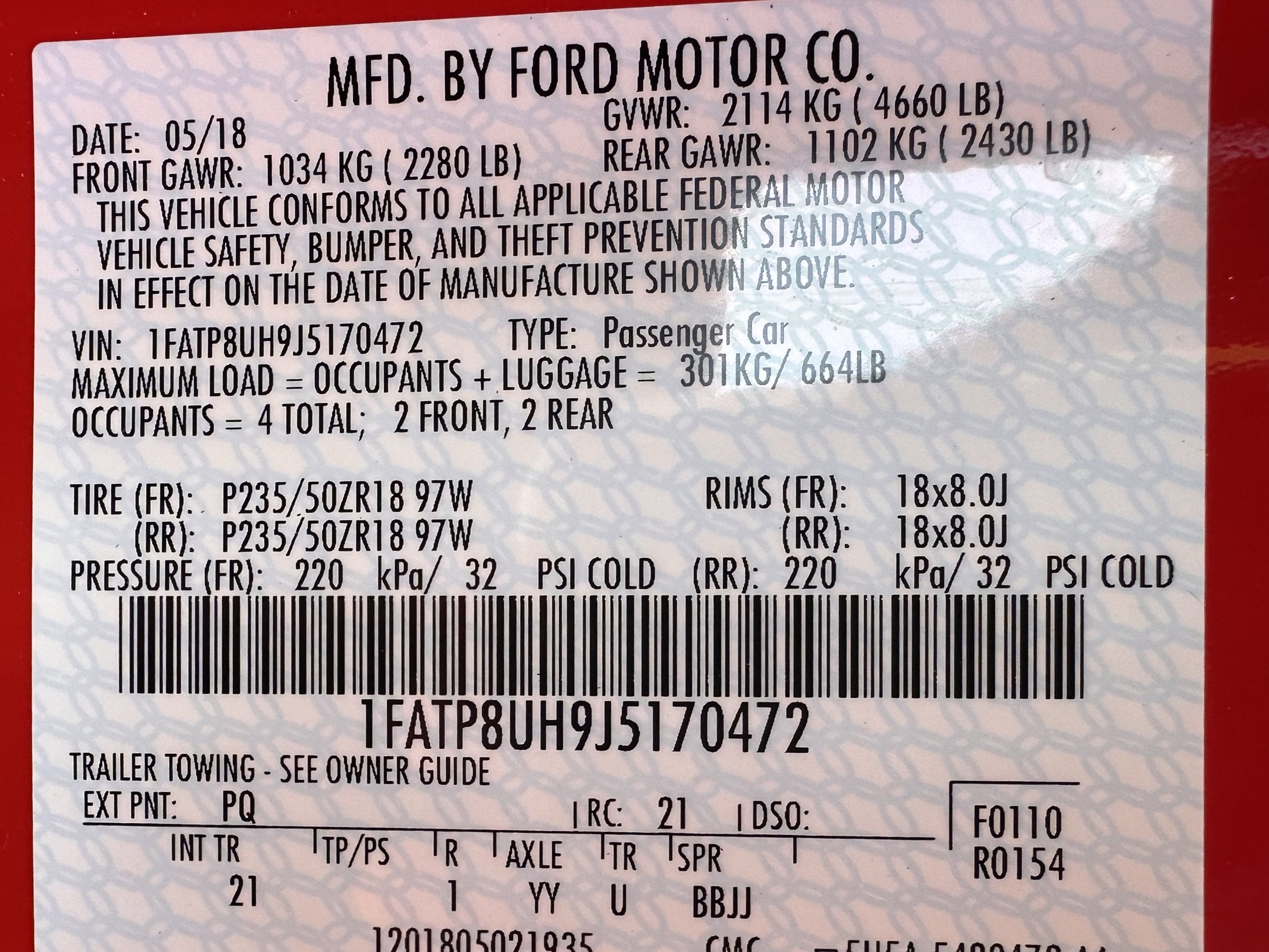 2018 Ford Mustang EcoBoost