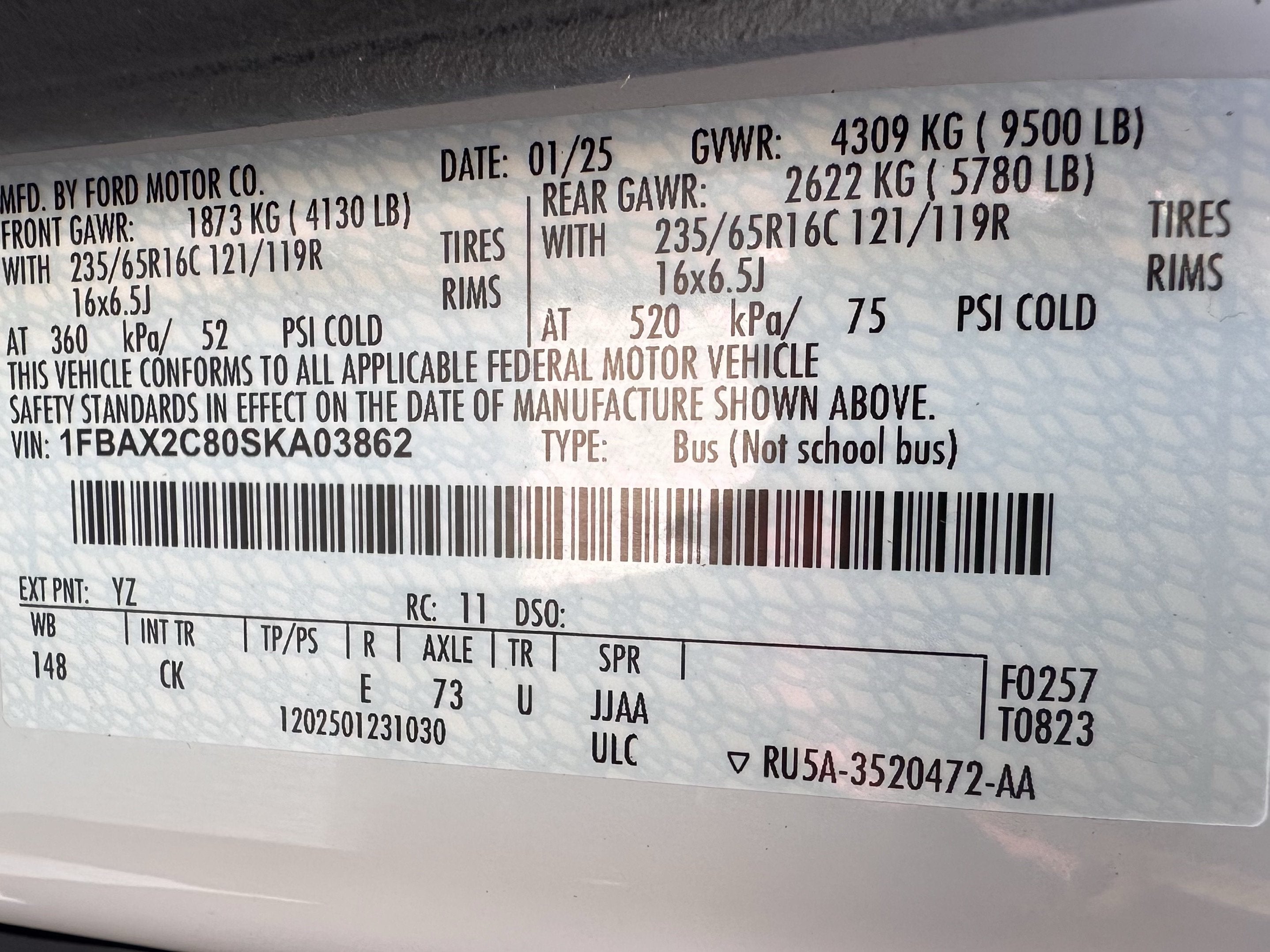 2025 Ford Transit Passenger Wagon XLT
