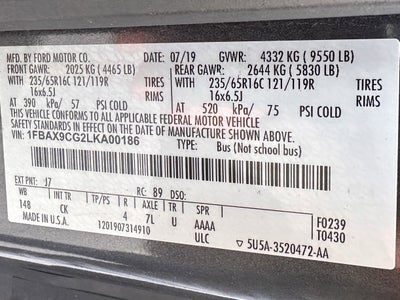 2020 Ford Transit MR Passenger Wagon XLT