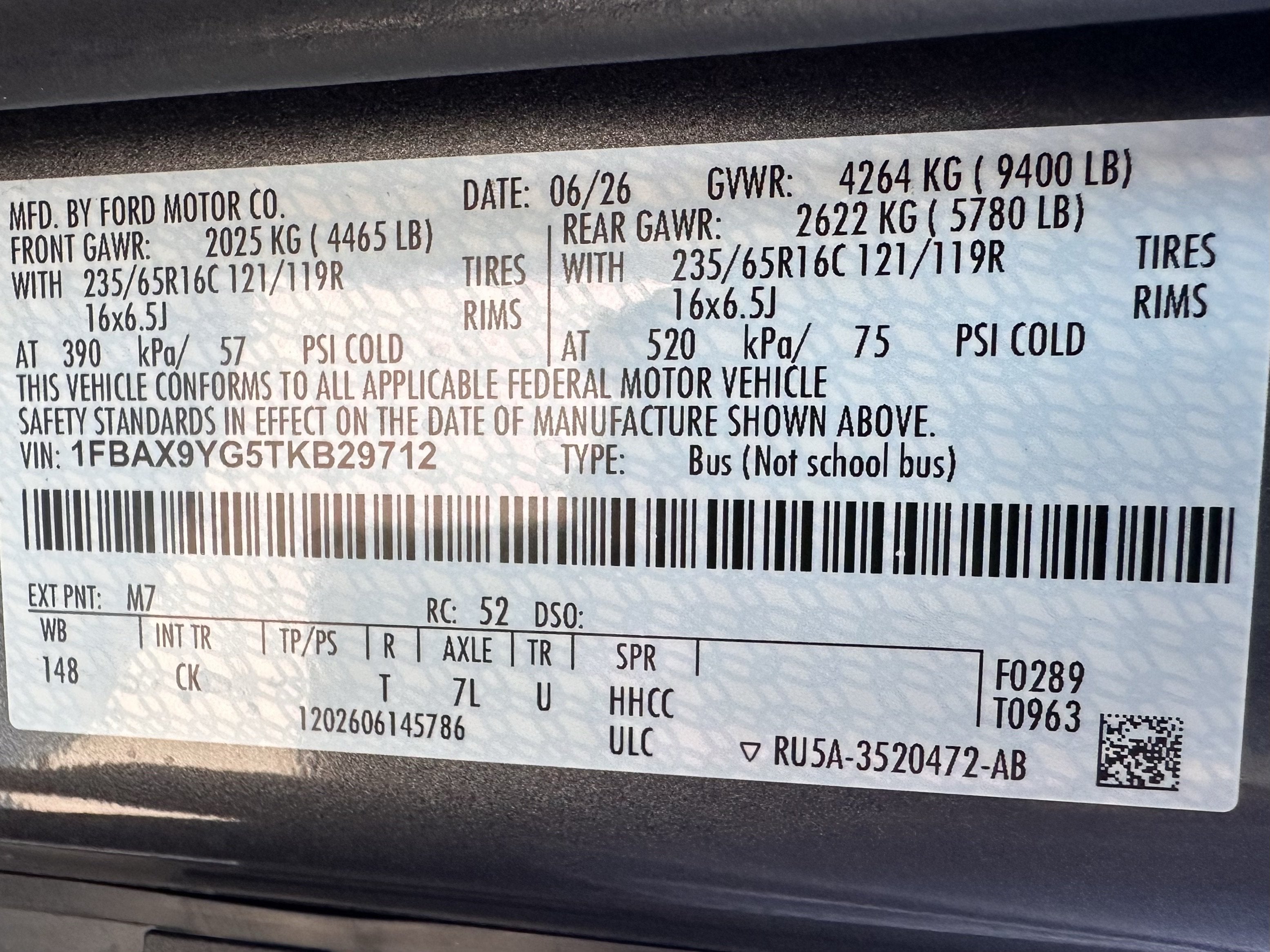 2026 Ford Transit Passenger Wagon XLT