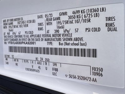 2023 Ford Transit HR Passenger Wagon XL