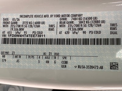 2026 Ford Super Duty F-450 XL Chassis