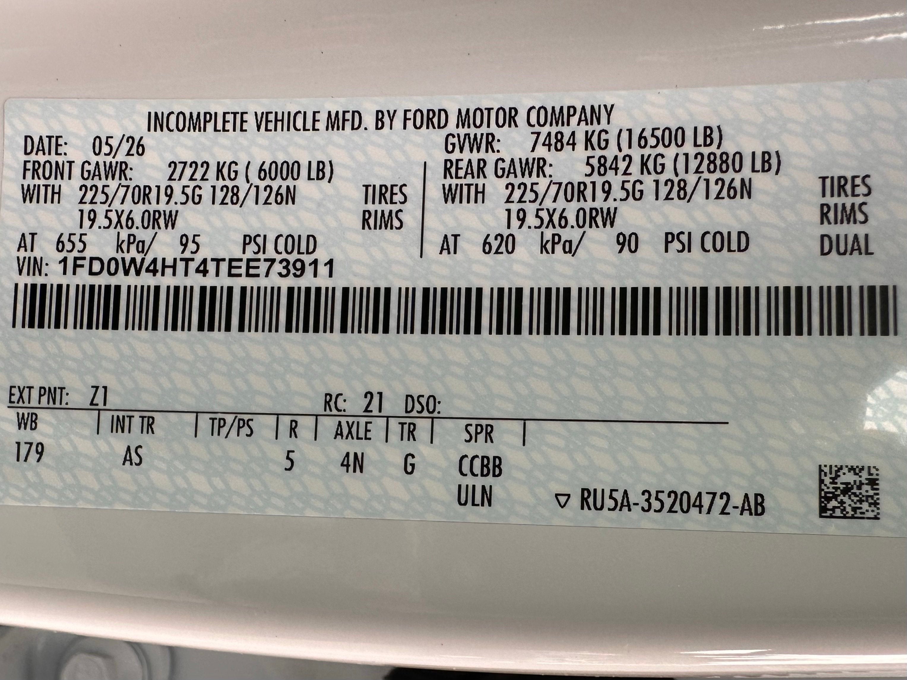 2026 Ford Super Duty F-450 XL Chassis