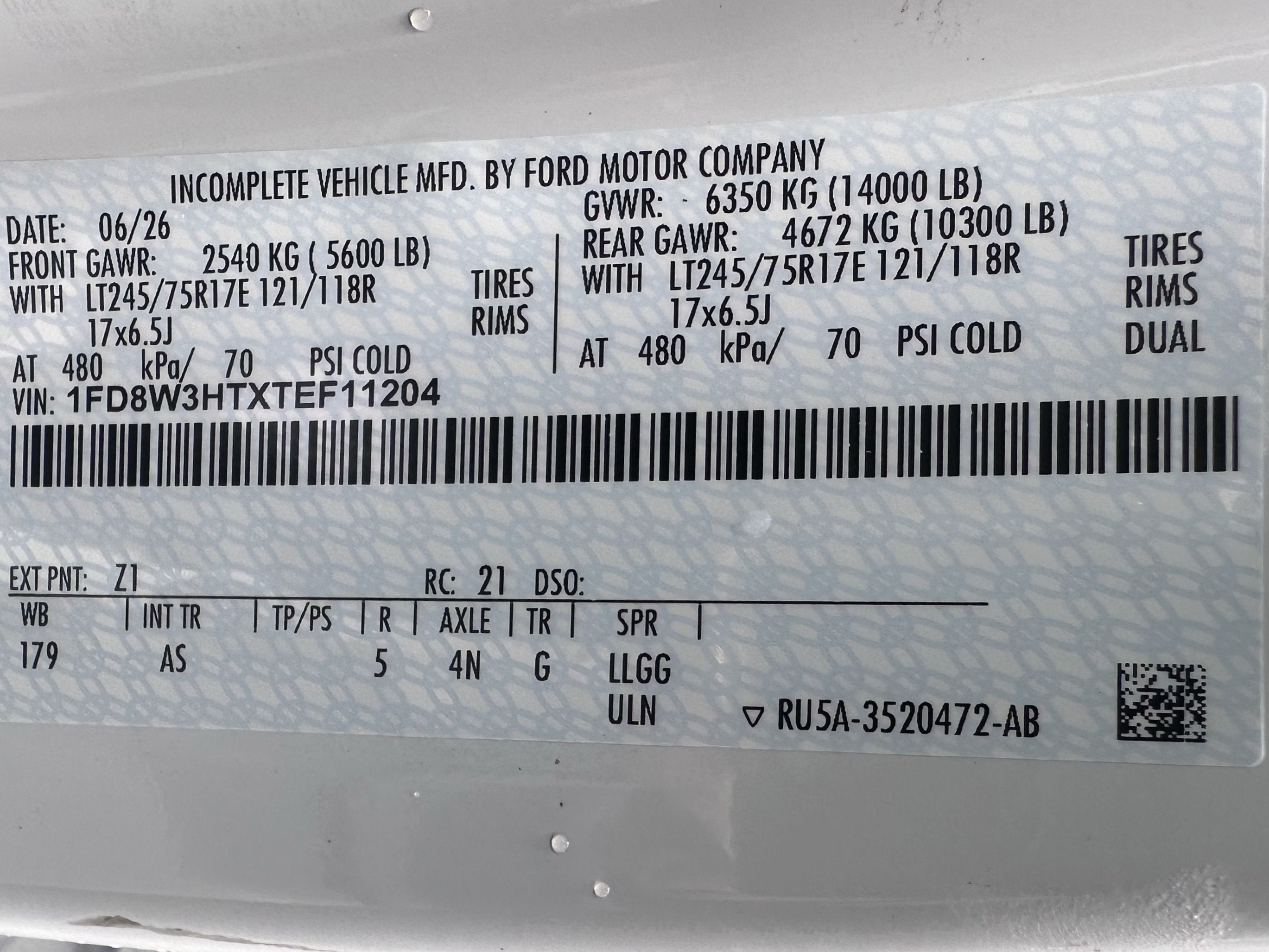 2026 Ford Super Duty F-350 DRW XL Service Body
