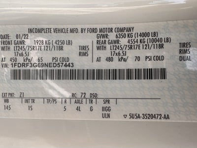 2022 Ford Super Duty F-350 XL 9ft Utility Body W/TommyLift