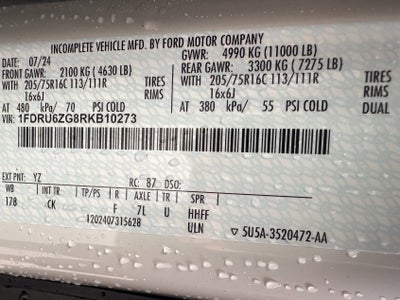 2024 Ford Transit 16ft Box Van Base