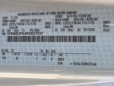 2023 Ford E-350 14ft KUV Body Base