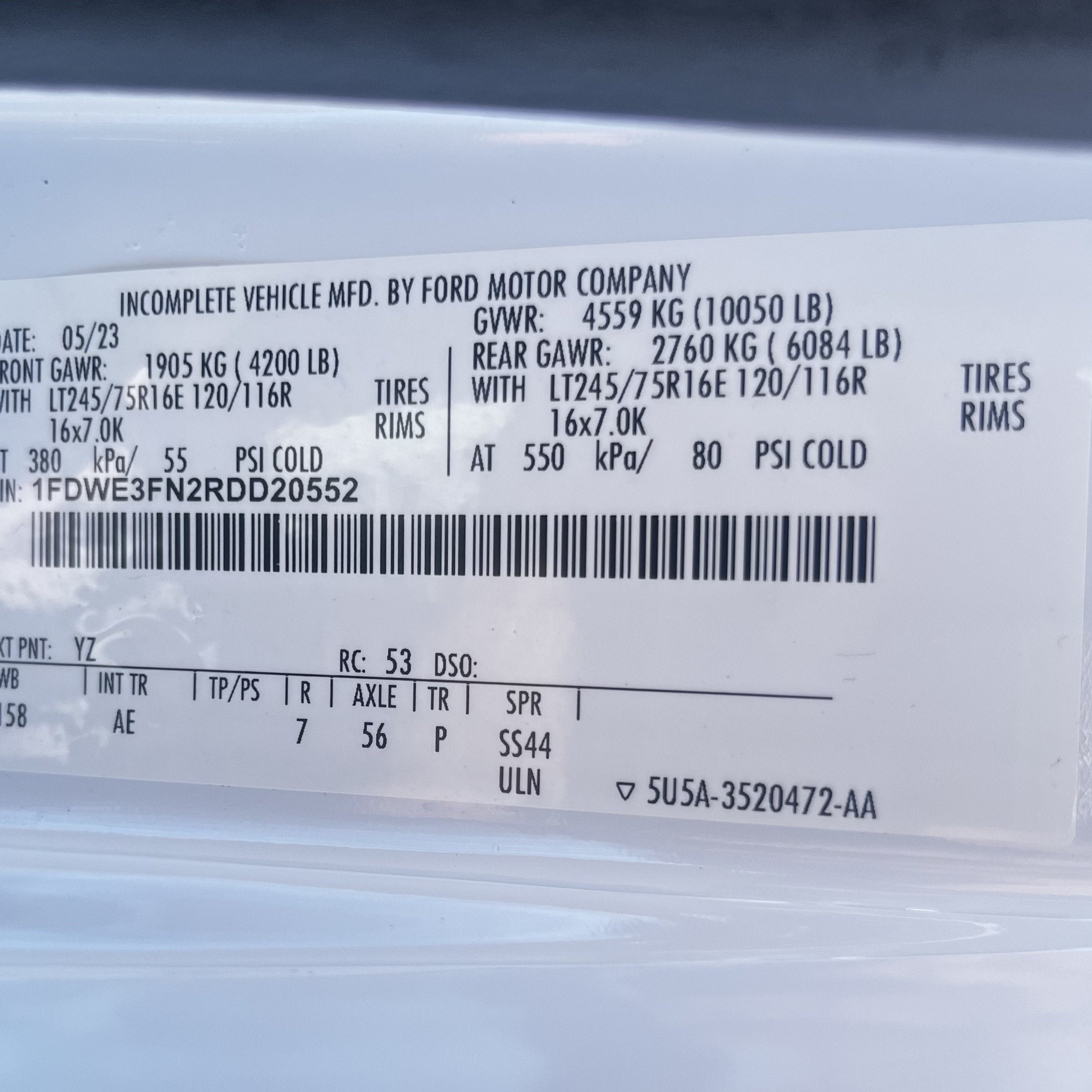 2024 Ford E-Series XL Reefer Box Van