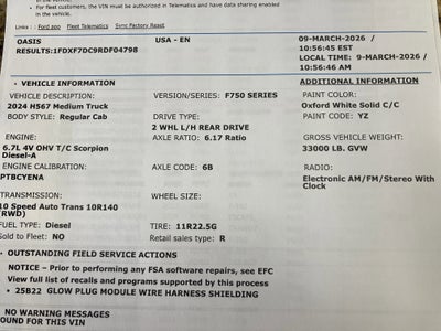 2024 Ford Super Duty F-750 XL