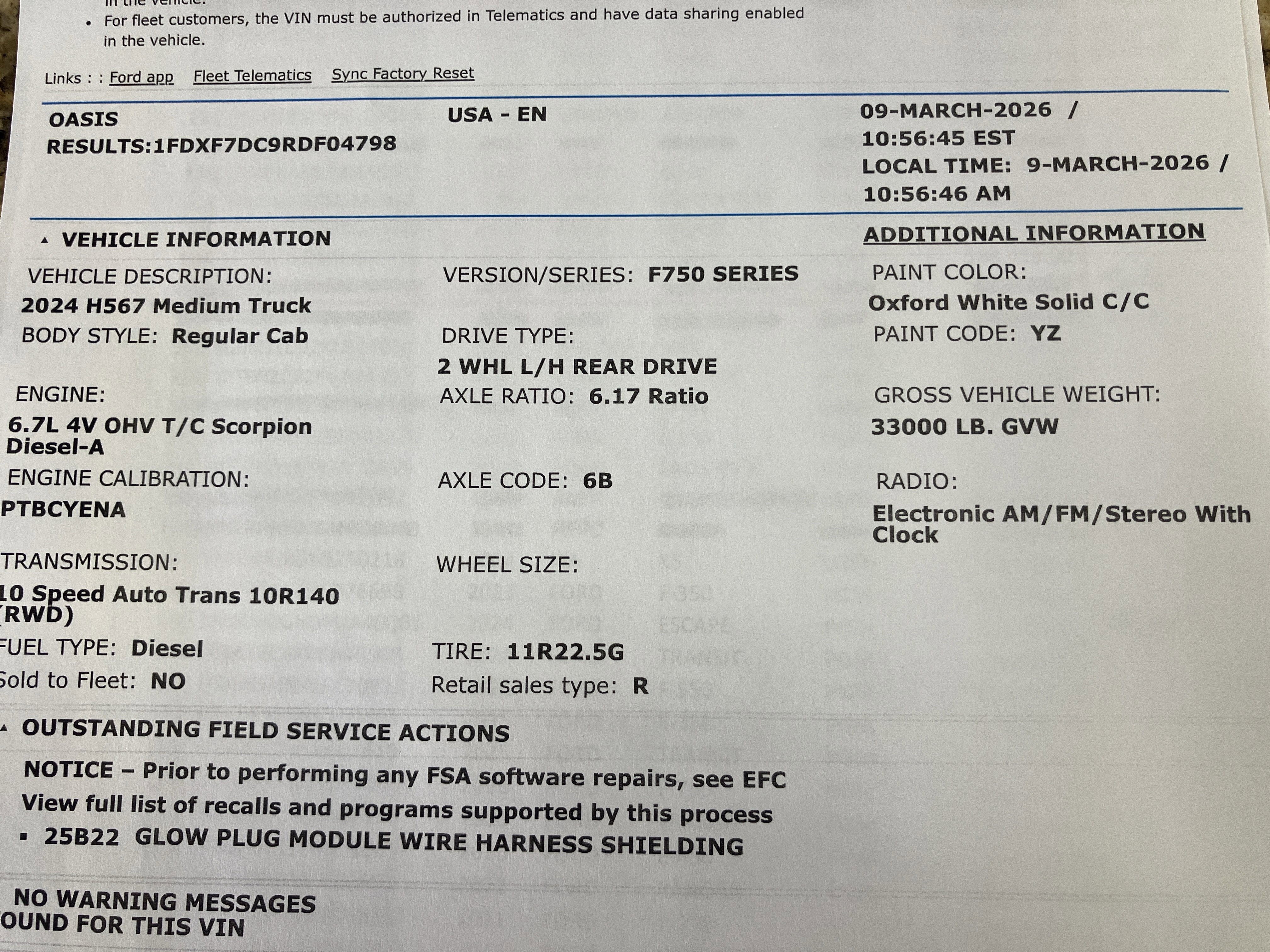 2024 Ford Super Duty F-750 XL
