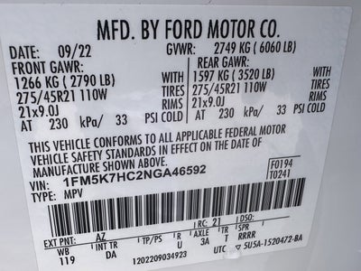 2022 Ford Explorer Platinum