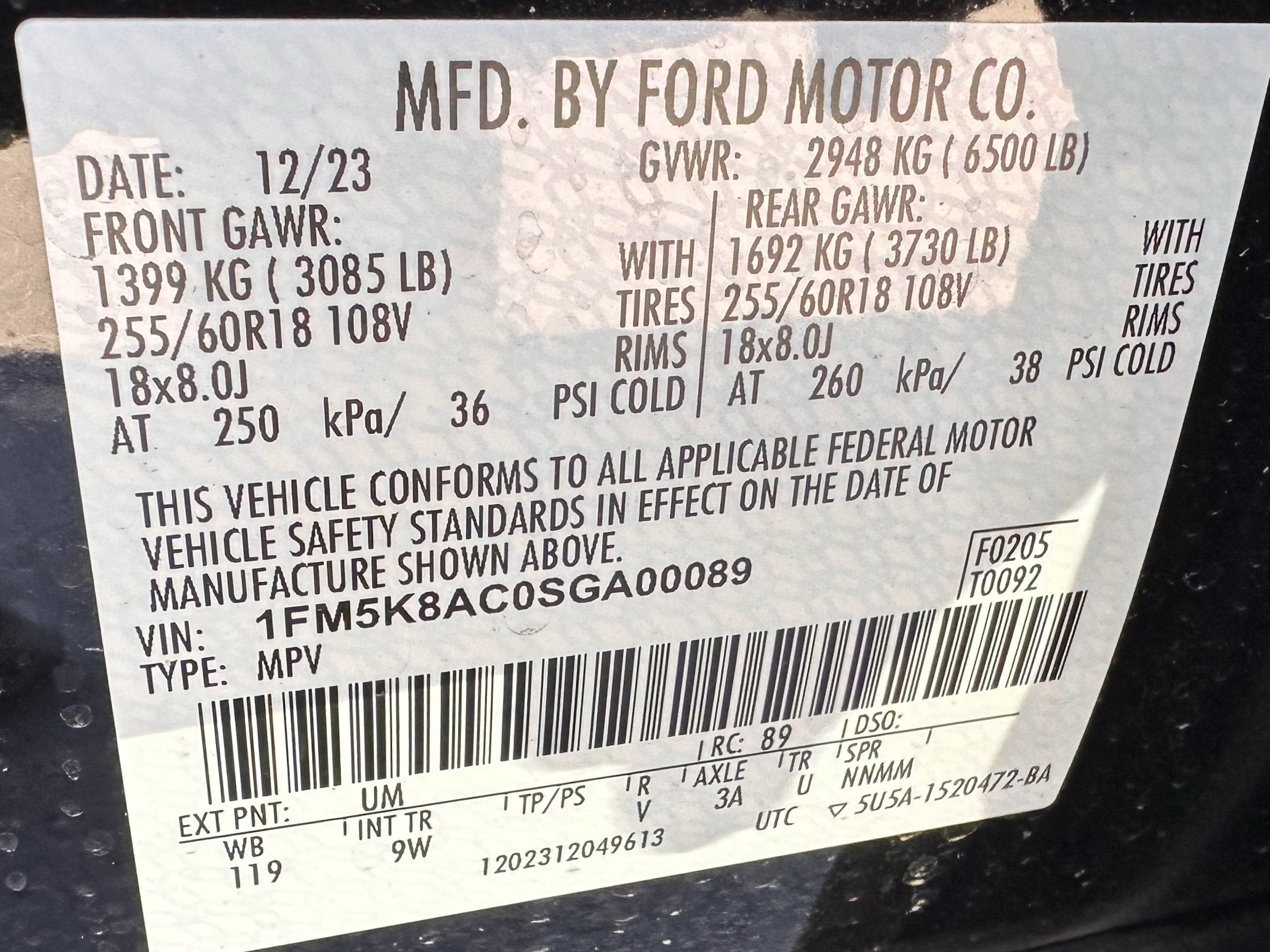 2025 Ford Police Interceptor Utility AWD Ecoboost