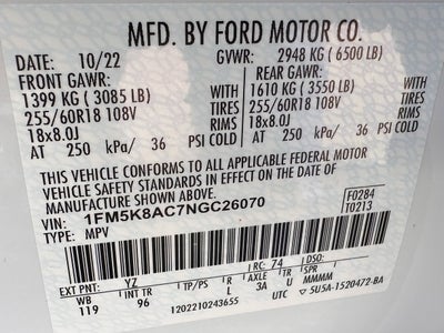 2022 Ford Police Interceptor Utility AWD