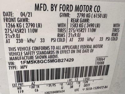 2021 Ford Explorer ST