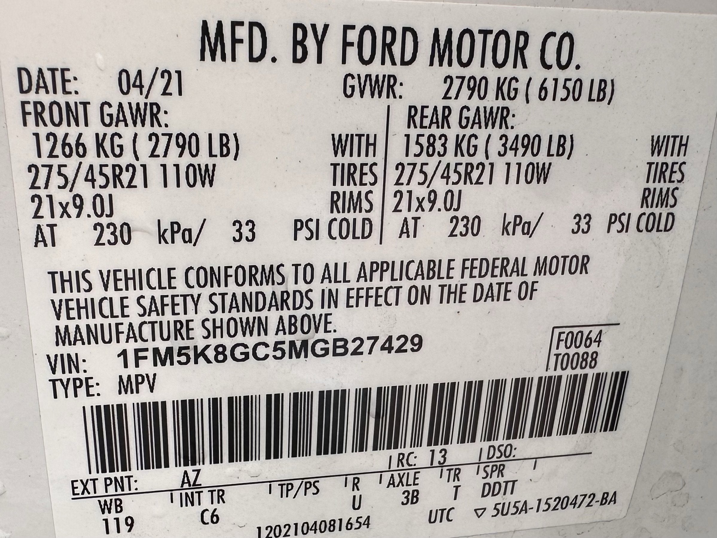 2021 Ford Explorer ST