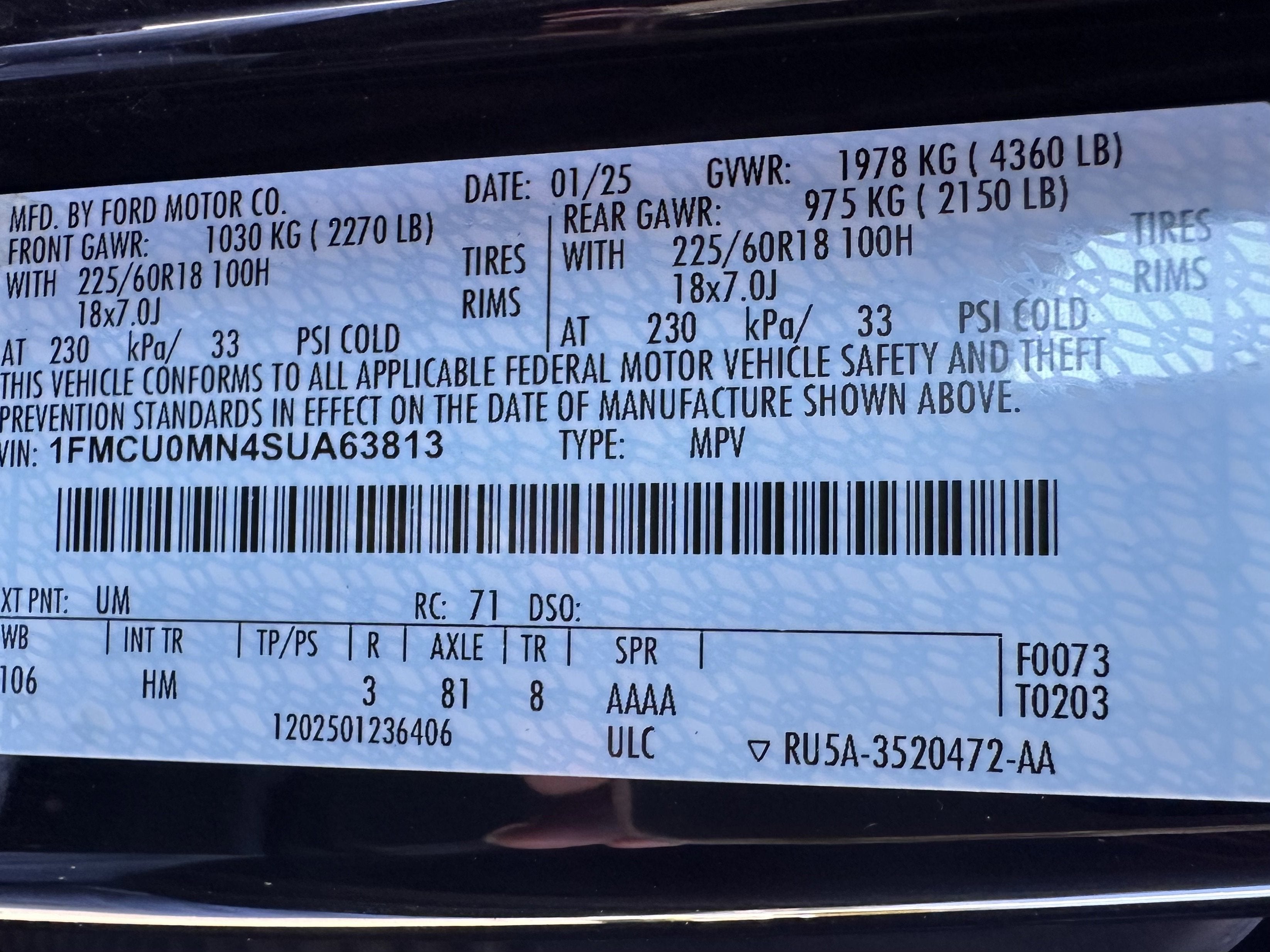 2025 Ford Escape ST-Line