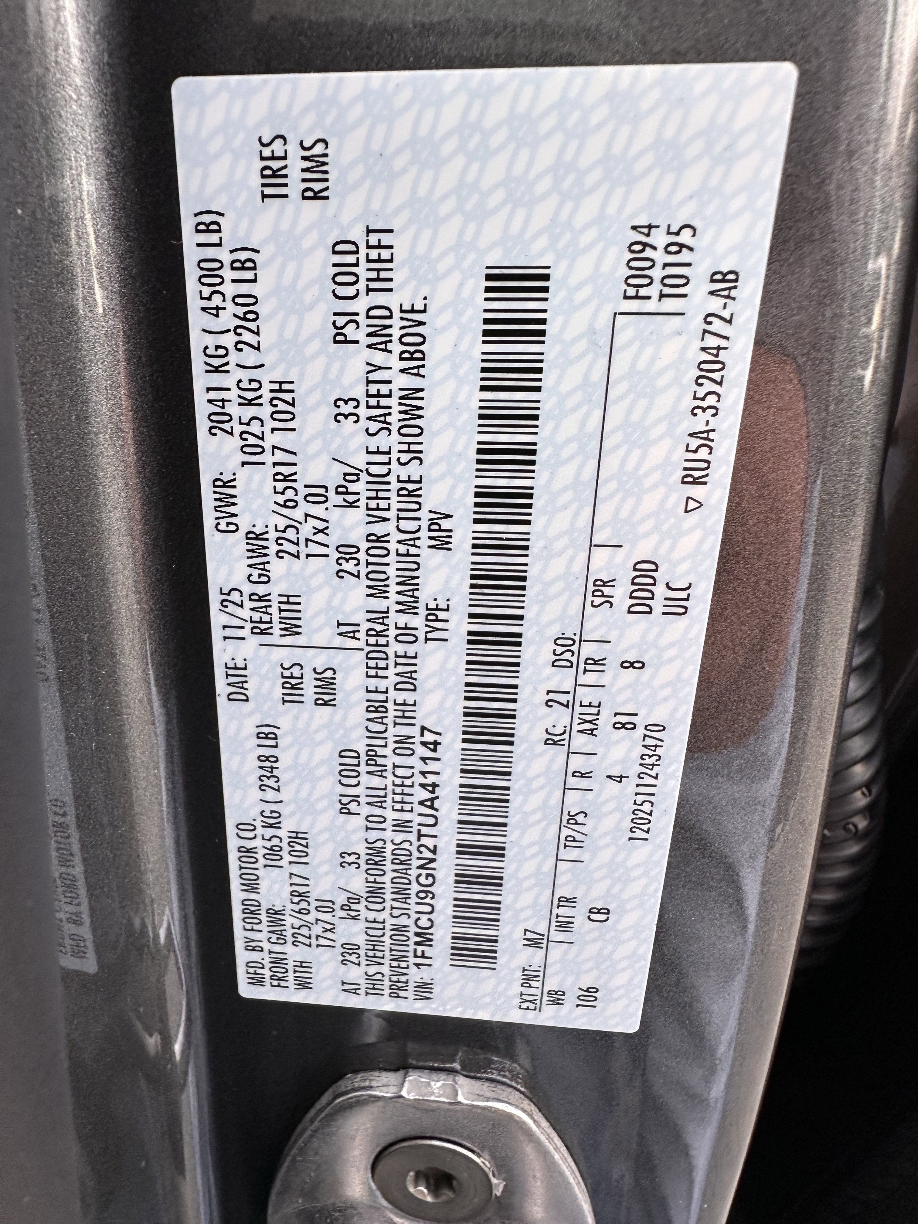 2026 Ford Escape Active