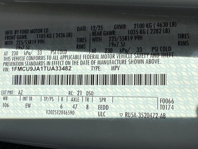 2026 Ford Escape Platinum