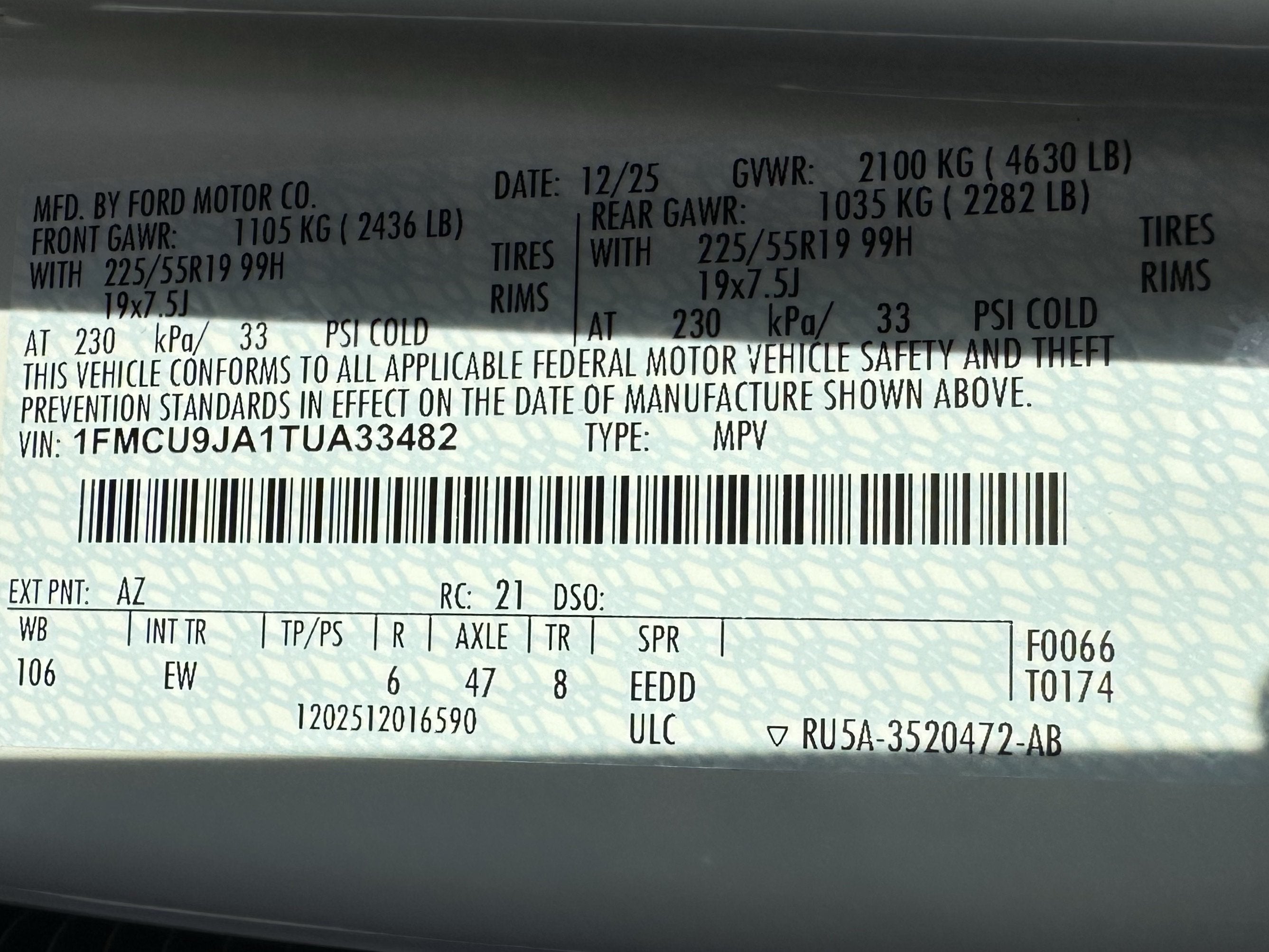 2026 Ford Escape Platinum