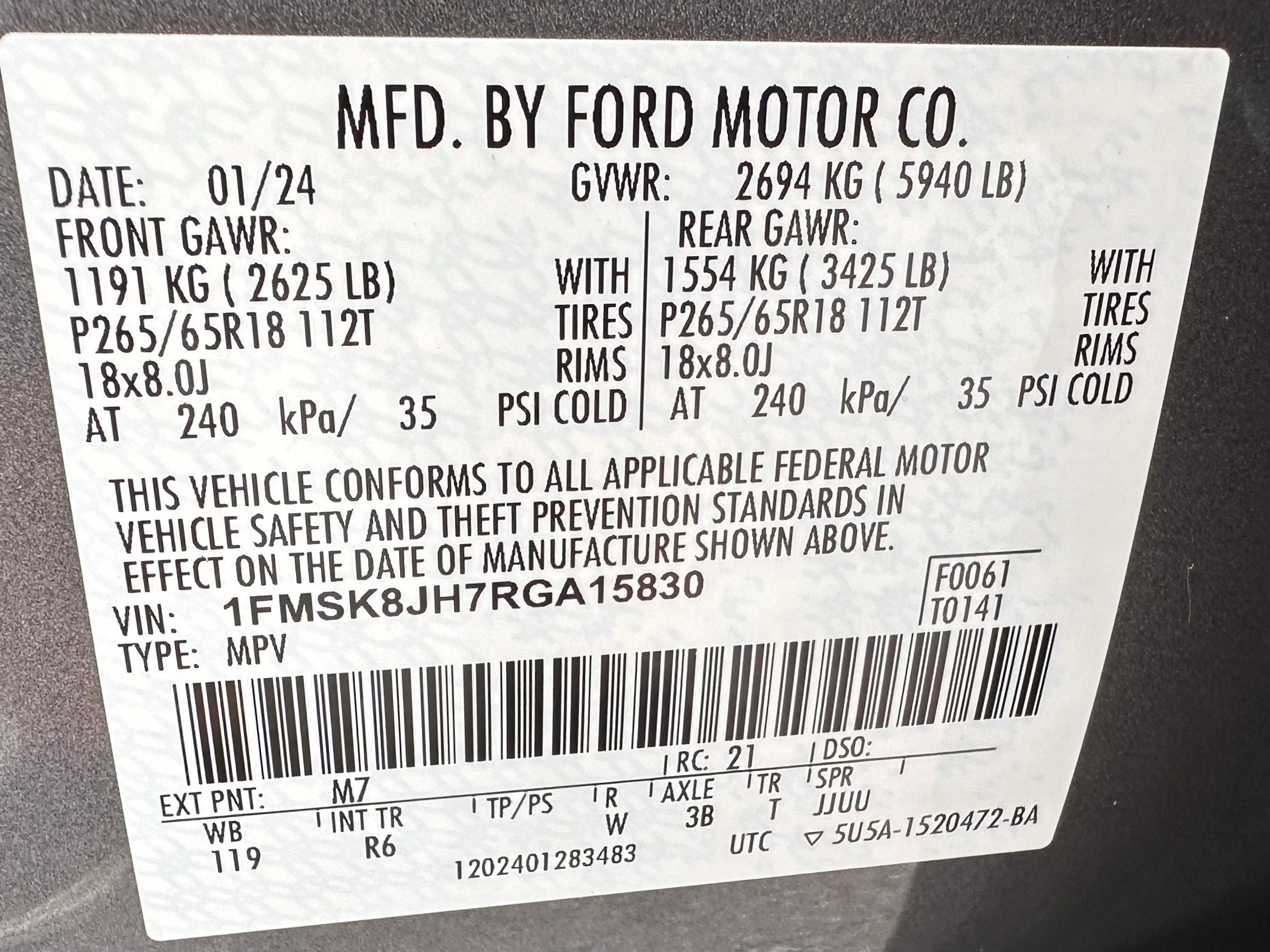 2024 Ford Explorer Timberline