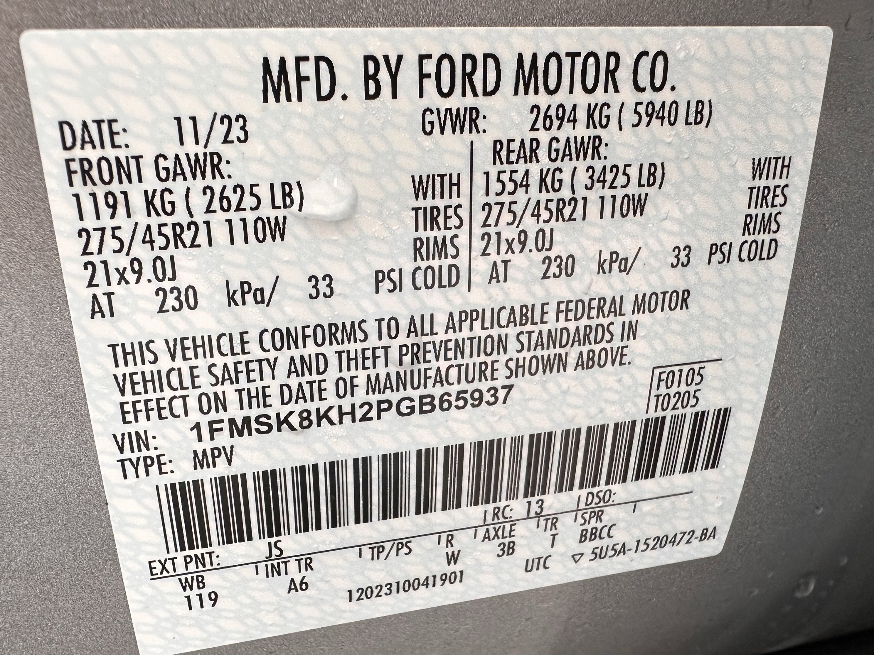 2023 Ford Explorer ST-Line