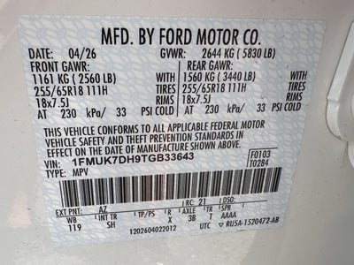 2026 Ford Explorer Active w/200A Pkg