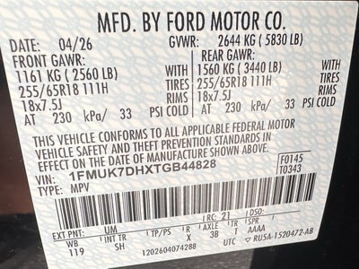 2026 Ford Explorer Active w/200A Pkg