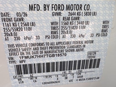 2026 Ford Explorer Platinum