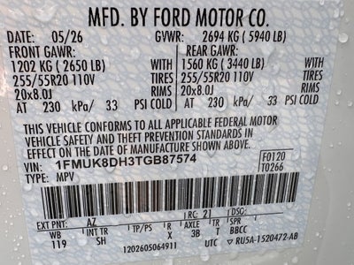 2026 Ford Explorer Active w/200A Pkg