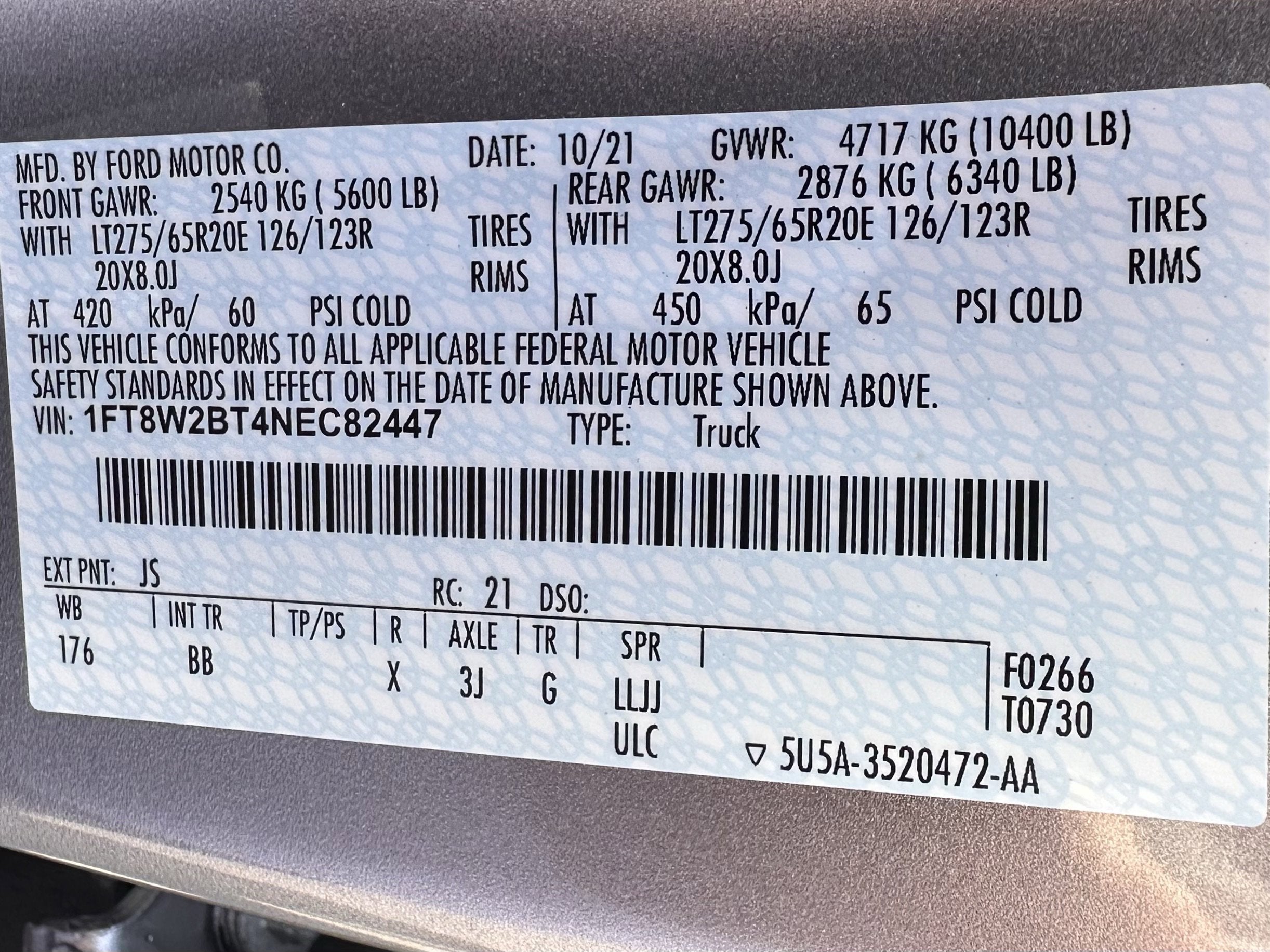 2022 Ford Super Duty F-250 Platinum