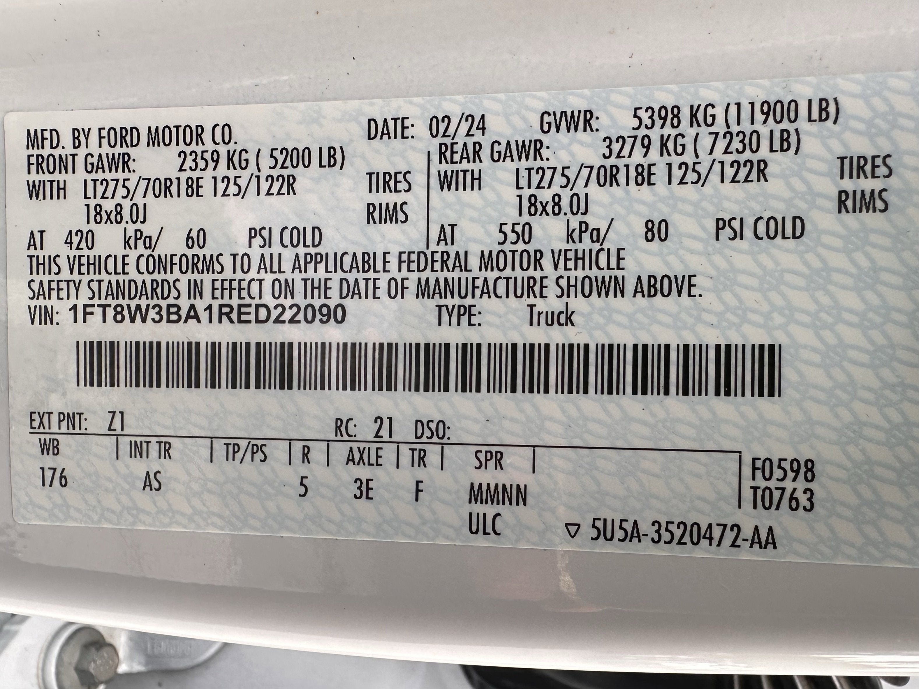 2024 Ford Super Duty F-350 SRW XL Service Body