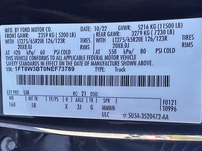 2022 Ford Super Duty F-350 SRW LARIAT