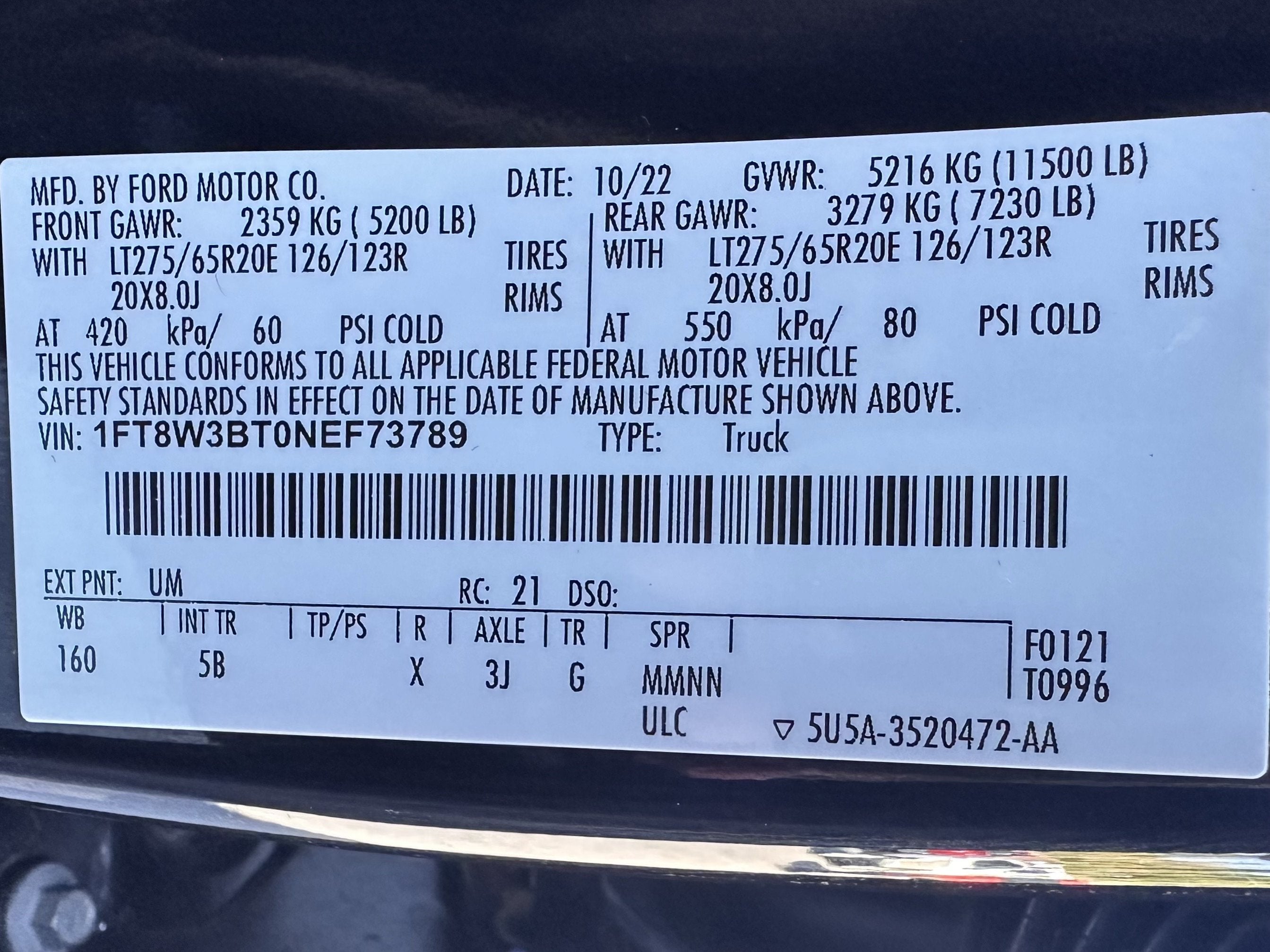 2022 Ford Super Duty F-350 SRW LARIAT