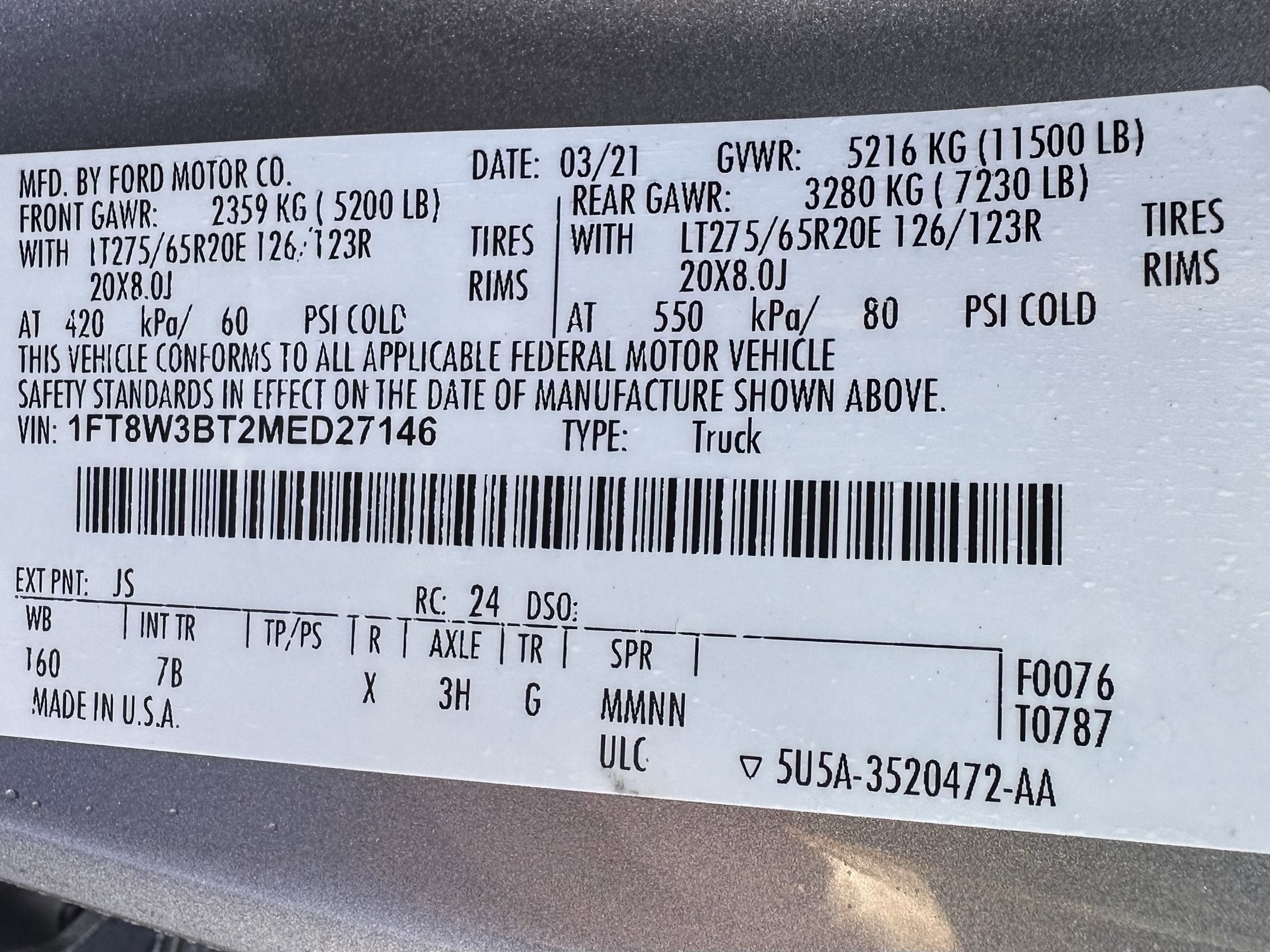 2021 Ford Super Duty F-350 SRW Platinum