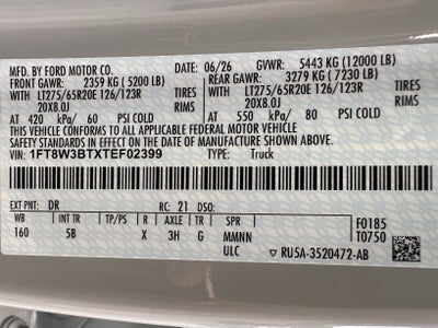 2026 Ford Super Duty F-350 SRW LARIAT