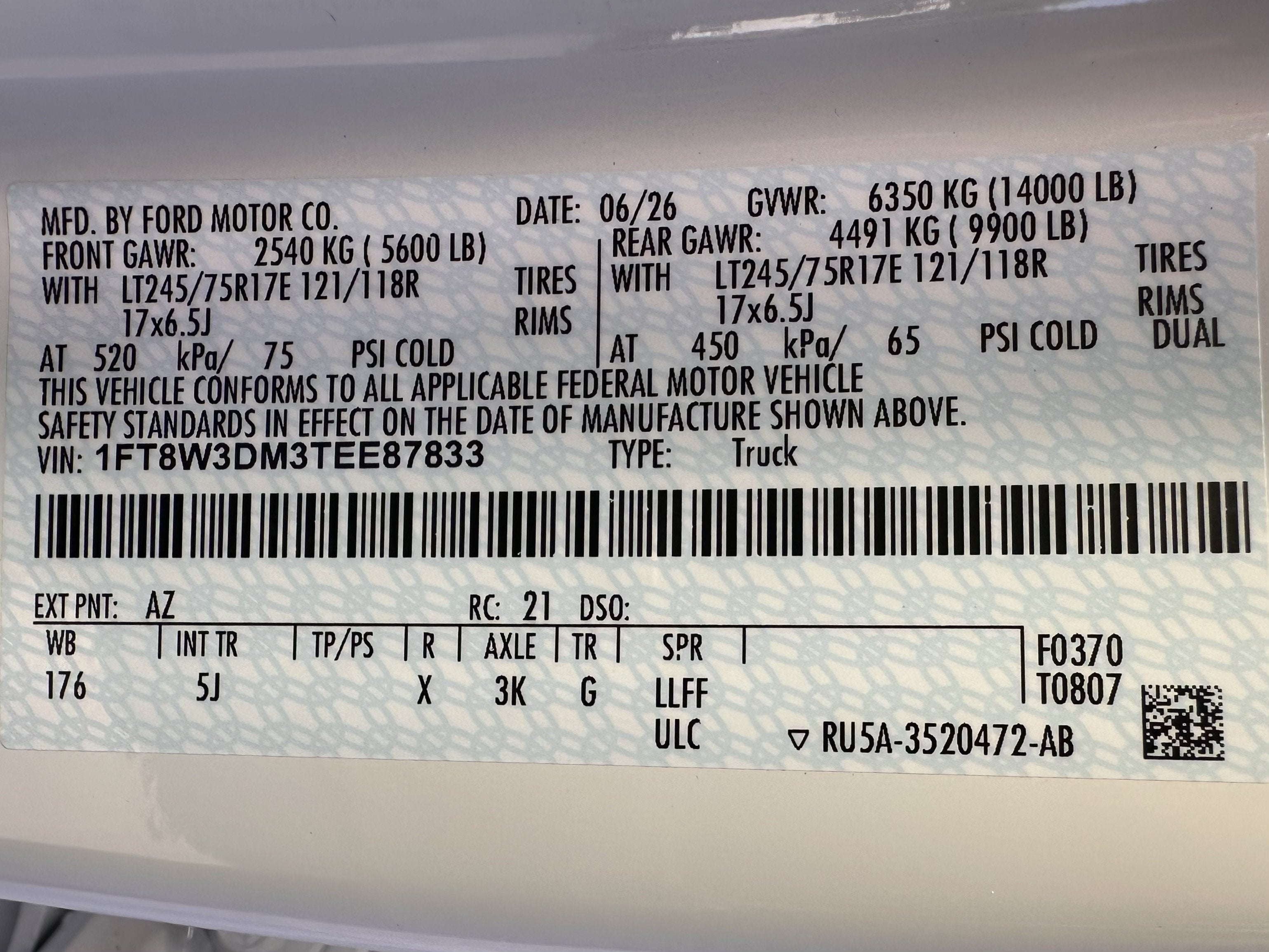 2026 Ford Super Duty F-350 DRW LARIAT