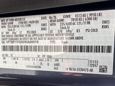 2027 Ford Transit Cargo Van T-350 HD 148" Low Rf 9950 GVWR RWD