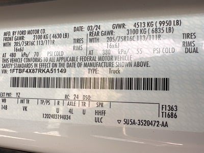 2024 Ford Transit Cargo Van XL