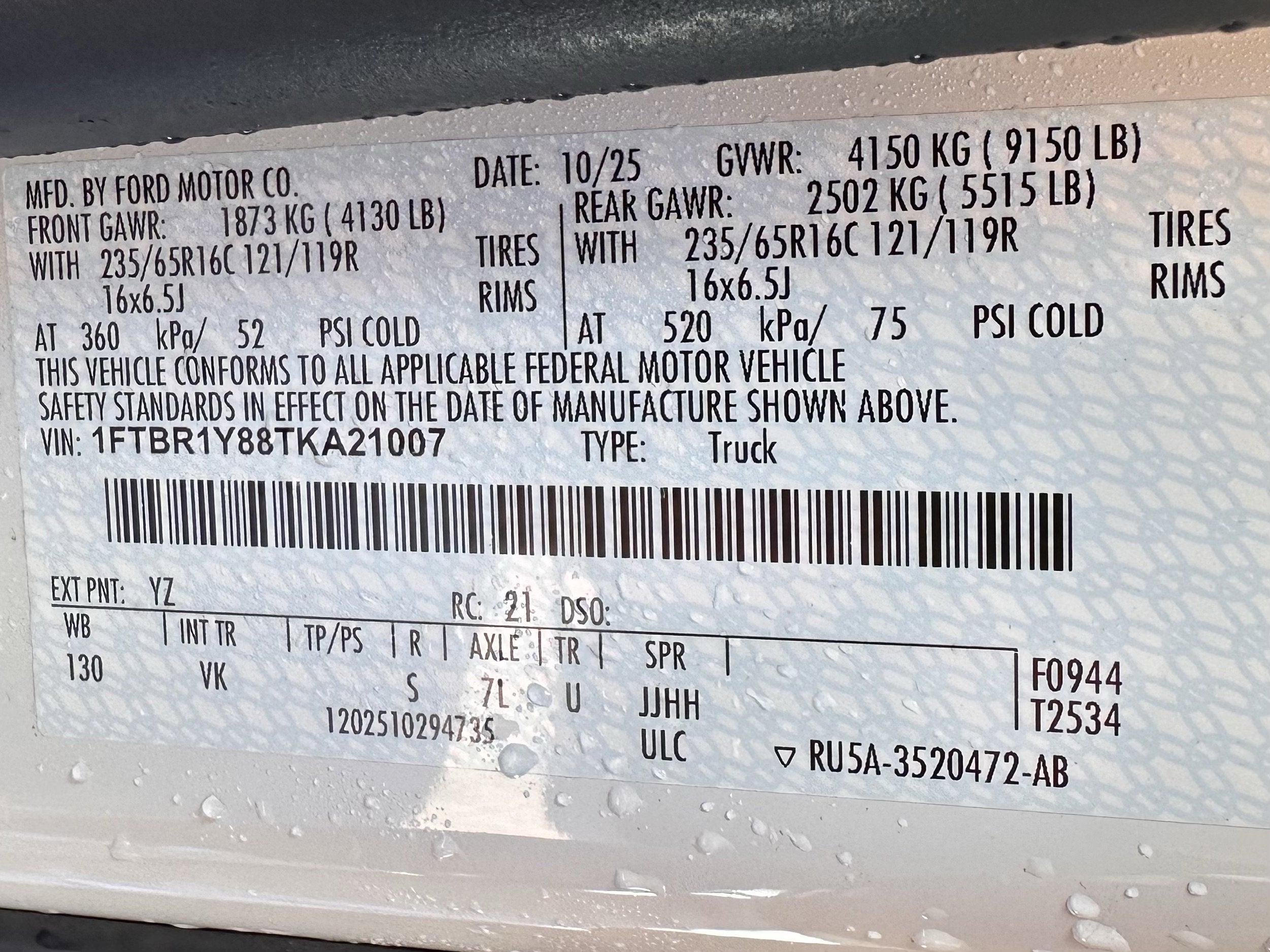 2026 Ford Transit LR Cargo Van XL