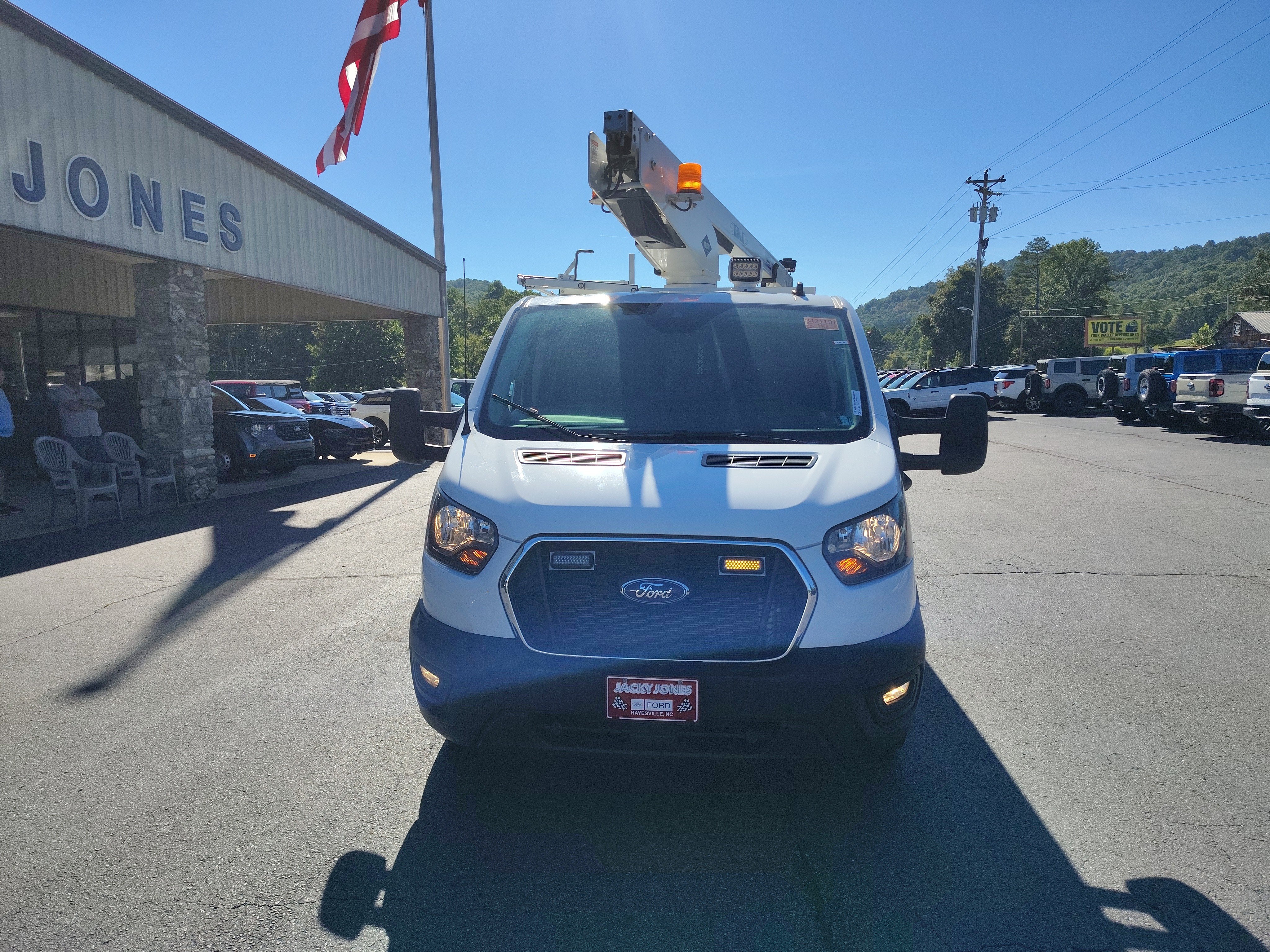 2023 Ford Transit LR Cargo Van XL Bucket Truck