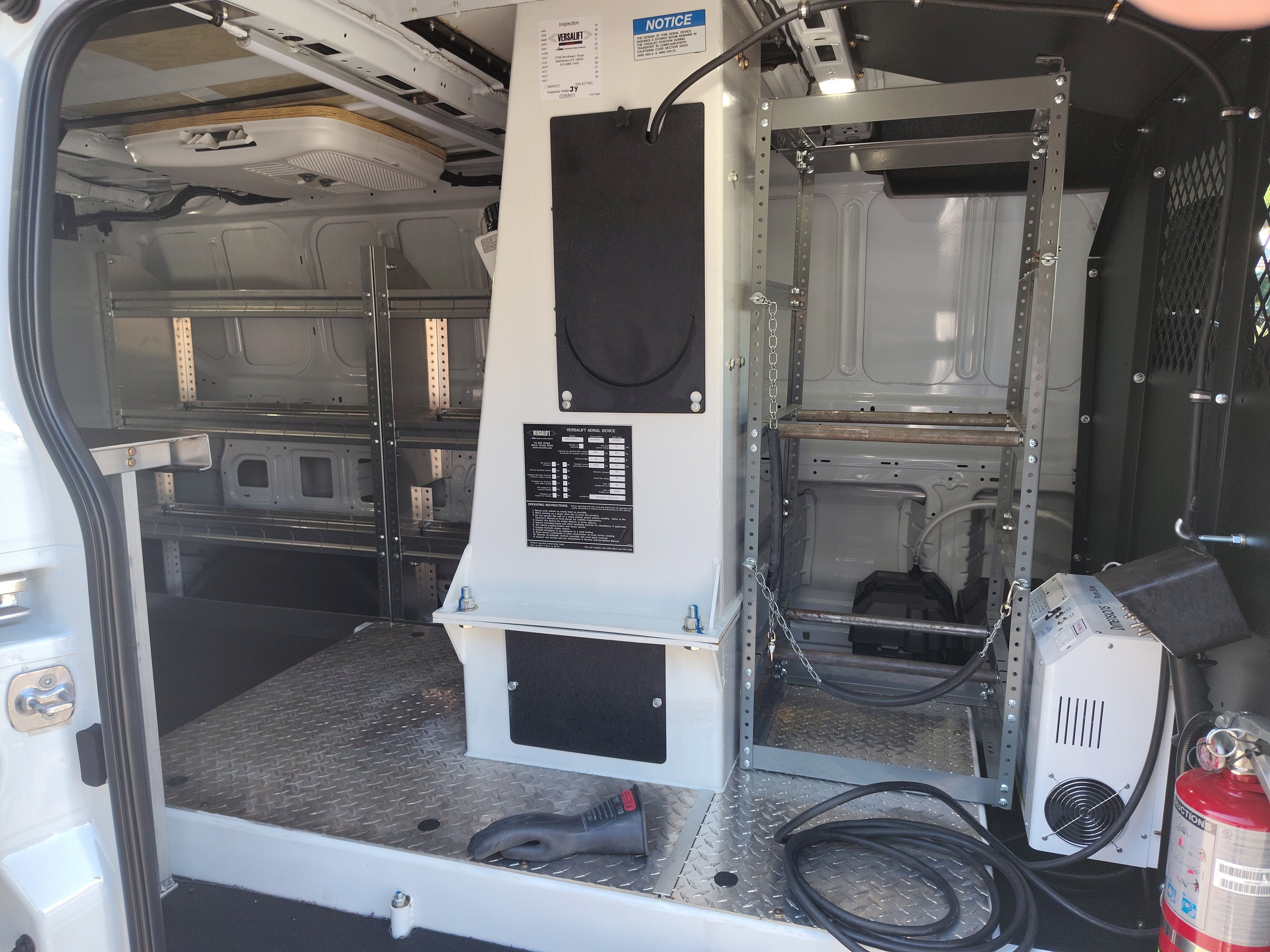 2023 Ford Transit LR Cargo Van XL Bucket Truck