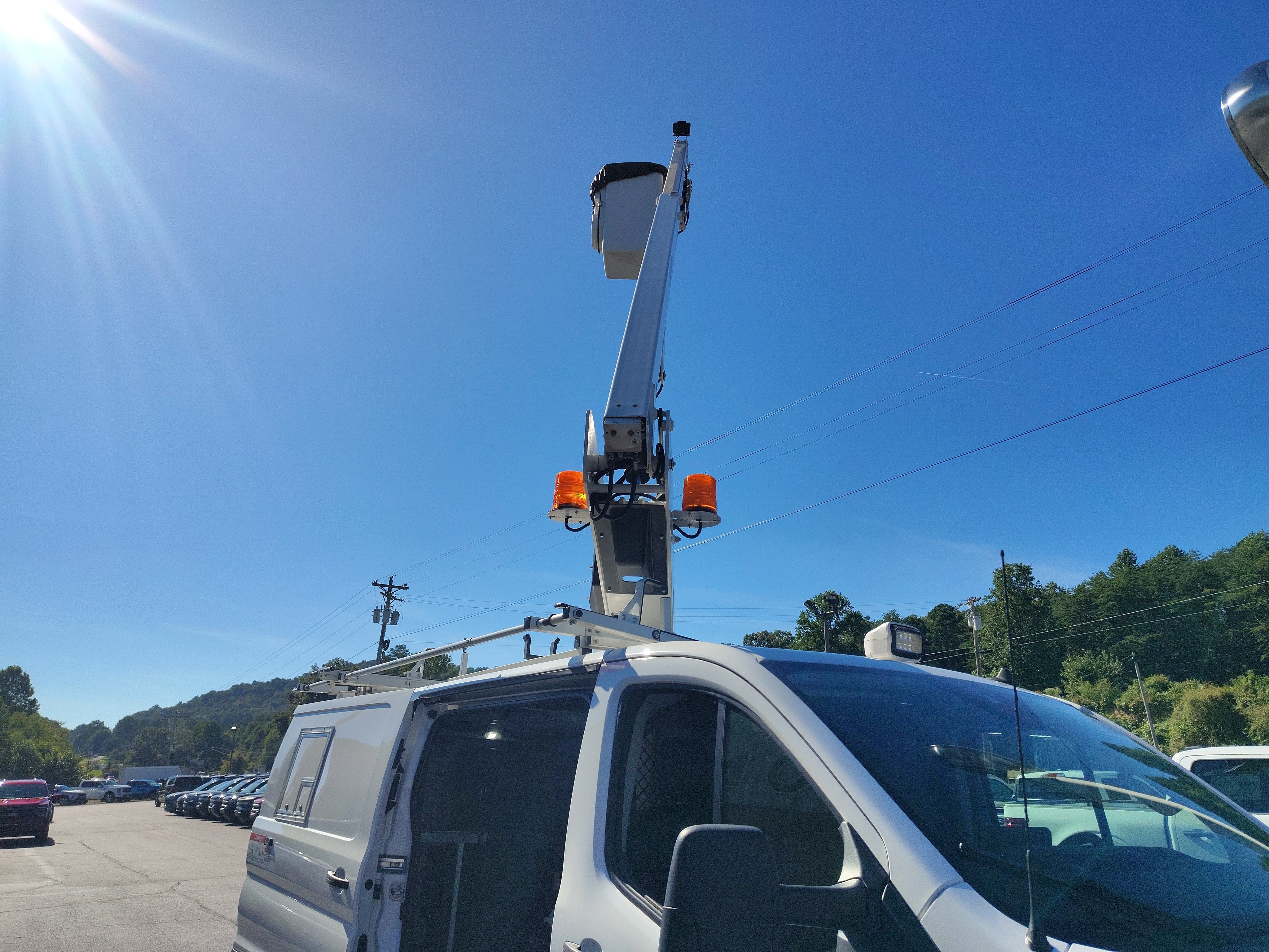 2023 Ford Transit LR Cargo Van XL Bucket Truck